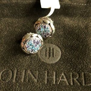 John Hardy Silver Kali Lava Pure Fire  Earrings